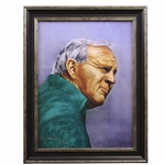 Arnold Palmer Ltd Ed 16/25 Artists Proof Canvas Portrait Painting by Bill Waugh with COA