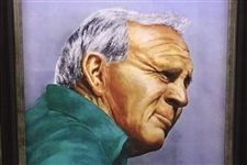 Arnold Palmer Ltd Ed 16/25 Artists Proof Canvas Portrait Painting by Bill Waugh with COA