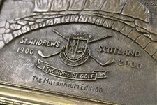 St. Andrews 'The Home of Golf' 1900-2000 Millenium Edition Cast Resin Picture by Artist Bill Waugh