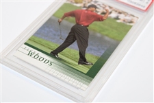 2001 Upper Deck Golf Tiger Woods Promo Golf Card NM-MT 8 PSA #09083648