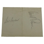 Arnold Palmer & Ben Hogan Classic Signed Album Page JSA ALOA