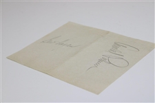 Arnold Palmer & Ben Hogan Classic Signed Album Page JSA ALOA