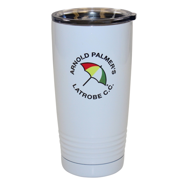 Arnold Palmers Latrobe C.C. Unused White Logo Tumbler