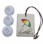 Three (3) Arnold Palmers Latrobe C.C. Logo Golf Balls with Bag Tag