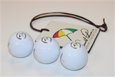 Three (3) Arnold Palmer's Latrobe C.C. Logo Golf Balls with Bag Tag