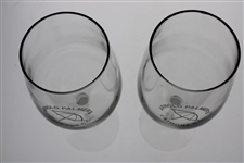 Pair of Arnold Palmer's Latrobe C.C. White Wine Glasses