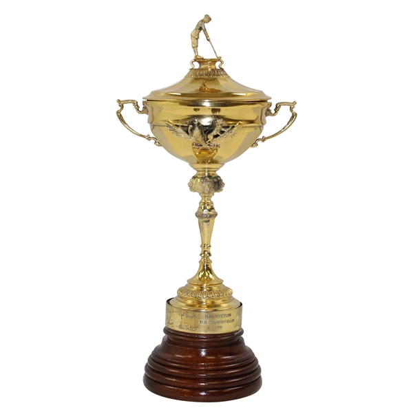 1999 Ryder Cup at Brookline Team USA Awarded Ryder Cup Trophy to Hal Sutton