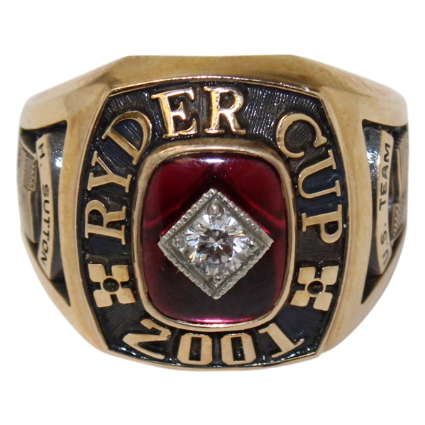 Hal Suttons Personal 2001 USA Ryder Cup Team Member 14k Gold Ring