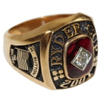 Hal Sutton's Personal 2001 USA Ryder Cup Team Member 14k Gold Ring