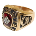 Hal Sutton's Personal 2001 USA Ryder Cup Team Member 14k Gold Ring