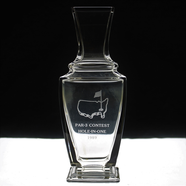 Hal Suttons 1989 Masters Tournament Par-3 Contest Hole-In-One Trophy Vase