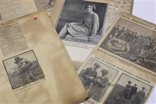 1920's Scottish Golfer David Sutherland Original Photos and Newspaper Articles