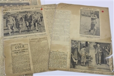 1920's Scottish Golfer David Sutherland Original Photos and Newspaper Articles