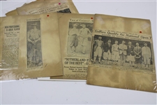 1920's Scottish Golfer David Sutherland Original Photos and Newspaper Articles