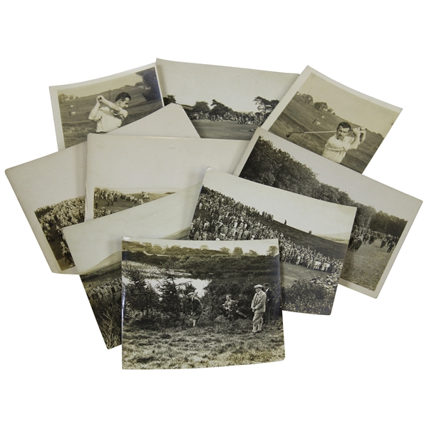 1920s Scottish Golfer David Sutherland Original Glasgow Tournament & Scottish Open Photos with Postcard