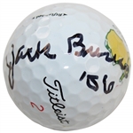 Jack Burke Signed Classic Titleist Masters Logo Ball with "56" Inscription JSA ALOA