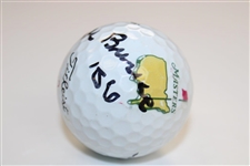 Jack Burke Signed Classic Titleist Masters Logo Ball with 56 Inscription JSA ALOA