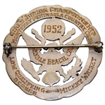 Mickey Wright's 1952 USGA Girls Junior Championship at Pebble Beach Low Qual. Scorer Medal