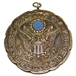 1957 USGA Senior Amateur Championship at Ridgewood CC Sterling Medal Awarded to Frank Stevens