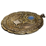 1957 USGA Senior Amateur Championship at Ridgewood CC Sterling Medal Awarded to Frank Stevens
