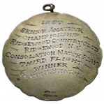 1957 USGA Senior Amateur Championship at Ridgewood CC Sterling Medal Awarded to Frank Stevens