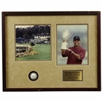 Tiger Woods 2000 Pebble Beach Framed Shadow Box with Photo & Nike Golf Ball