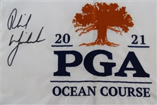 Phil Mickelson Signed 2021 PGA Championship Embroidered Flag - Rare! JSA ALOA