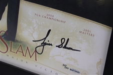 Tiger Woods Signed Ltd Ed #33/50 'Tiger Slam' Framed Print #BAK13522