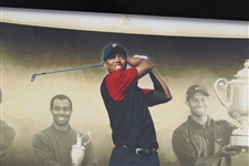 Tiger Woods Signed Ltd Ed #33/50 'Tiger Slam' Framed Print #BAK13522