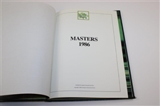 1986 Masters Tournament Annual Book - Jack's 6th Masters Win!