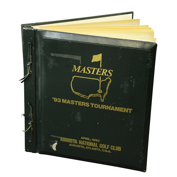 Unique Augusta National 1993 Masters Tournament Photo Album with Japanese Advertisements, Broadcasts, & more