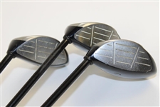 Three (3) Gary Player Game Used Callaway Steelhead Plus Big Bertha Fairway Woods Set with COA