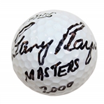 Gary Player Signed 2000 Masters Tournament Used Titleist Golf Ball with Inscription & COA JSA ALOA