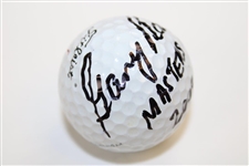 Gary Player Signed 2000 Masters Tournament Used Titleist Golf Ball with Inscription & COA JSA ALOA