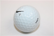 Tiger Woods Game Used & Marked Nike 1 'Tiger' Golf Ball
