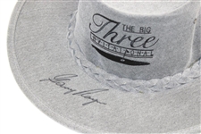 Gary Player Signed 'The Big Three Invitational' Gray IBF Aussie Hat JSA ALOA