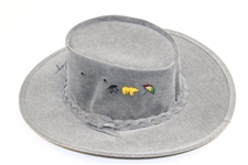 Gary Player Signed 'The Big Three Invitational' Gray IBF Aussie Hat JSA ALOA