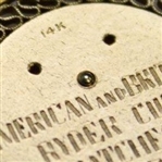 1967 Ryder Cup at The Champions Club 14k Gold Inscribed Medal Presented to Team Members