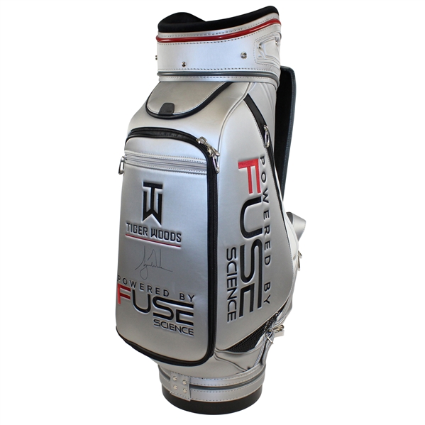 Tiger Woods Signed Personal Issued FUSE Science Logo Full Size Golf Bag JSA ALOA