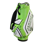 John Daly Signed Vibrant Green & White Vertical Groove Logo Full Size Golf Bag PSA #AM26959