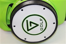 John Daly Signed Vibrant Green & White Vertical Groove Logo Full Size Golf Bag PSA #AM26959