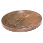 1903 Tooting Bec Golf Club Sizable Brass Medal to E.M. Drower - Medalist Competition