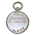 1900 Royal Norwich First Class Medal In Original Cardinal Red Case with Gold Gilt - 3/4 Diameter