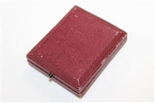 1900 Royal Norwich First Class Medal In Original Cardinal Red Case with Gold Gilt - 3/4 Diameter