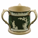 Copeland Spode Three Handled Ceramic Mug With Time-Period Golf Scene