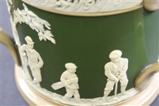 Copeland Spode Three Handled Ceramic Mug With Time-Period Golf Scene