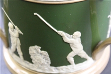 Copeland Spode Three Handled Ceramic Mug With Time-Period Golf Scene