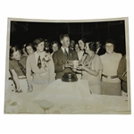 Glenna Collett Vare 1934 Curtis Cup with Herbert Jacques Press Photo 9/28/1934