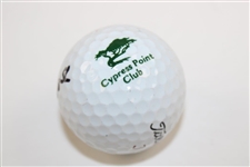 Jack Burke Signed Cypress Point Club Logo Golf Ball JSA ALOA
