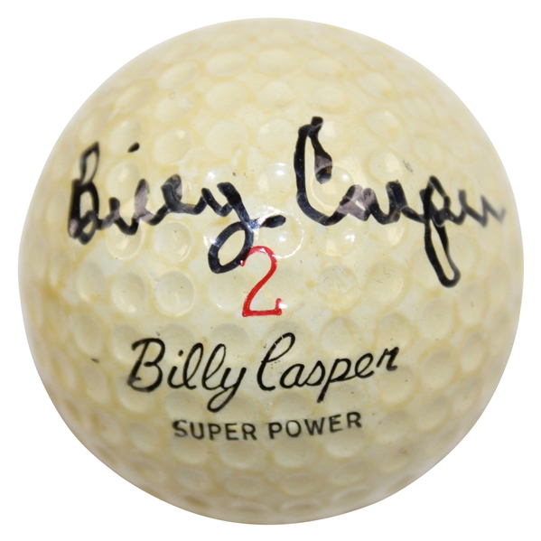 Billy Casper Signed Billy Casper Model Willson Golf Ball JSA ALOA